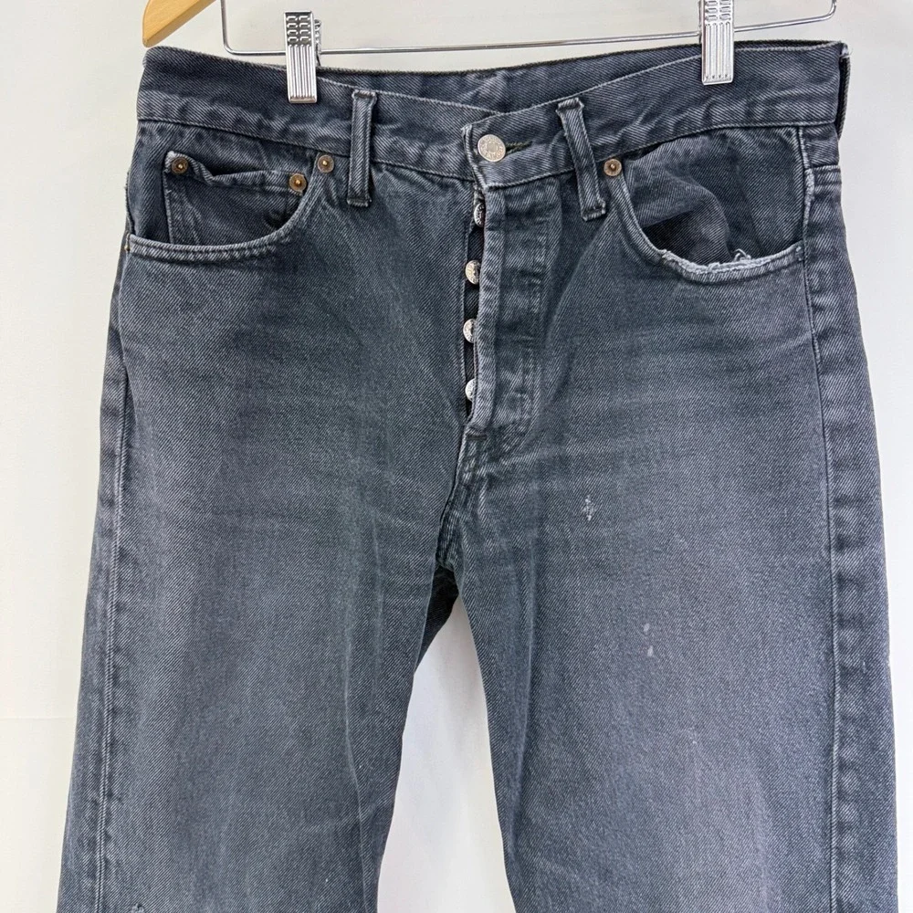Levi's 501xx Jeans 33x34 (fit 32X31) Vintage 90s Made USA Button Fly Distressed